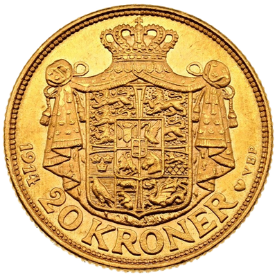 Danmark, krone (valörer mellan 5-20 kr) - back