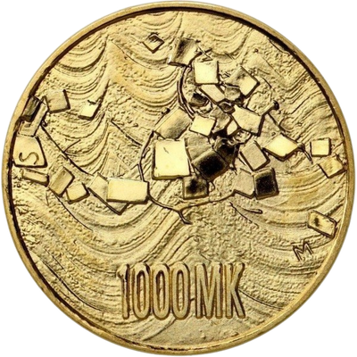 Finland, 1000 mark 1992 - back
