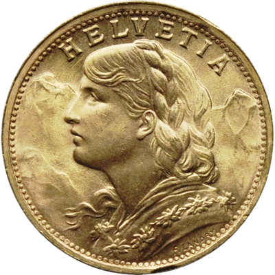 Schweiz, franc (valörer 10-20 fr)